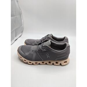 On Women's Cloud 5 Sneakers, Zinc / Shell, 8 Medium US